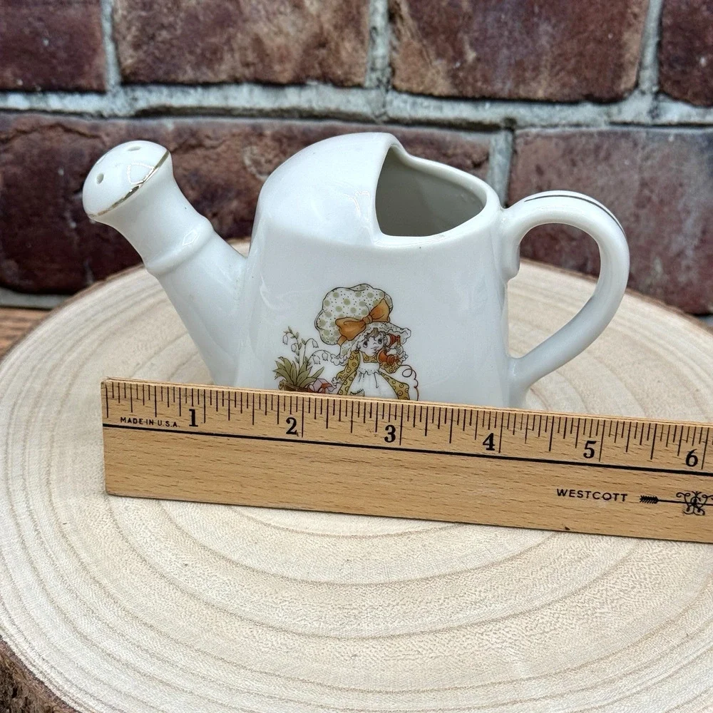 Vintage‎ Holly Hobbie Small Water Pitcher Watering Can Vase Planter Japan 1970s
